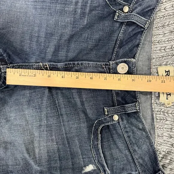 Ariat R.E.A.L. Gianna Straight Mid Rise Arrow Jeans Stryker Wash Style 10034655 - Picture 9 of 10